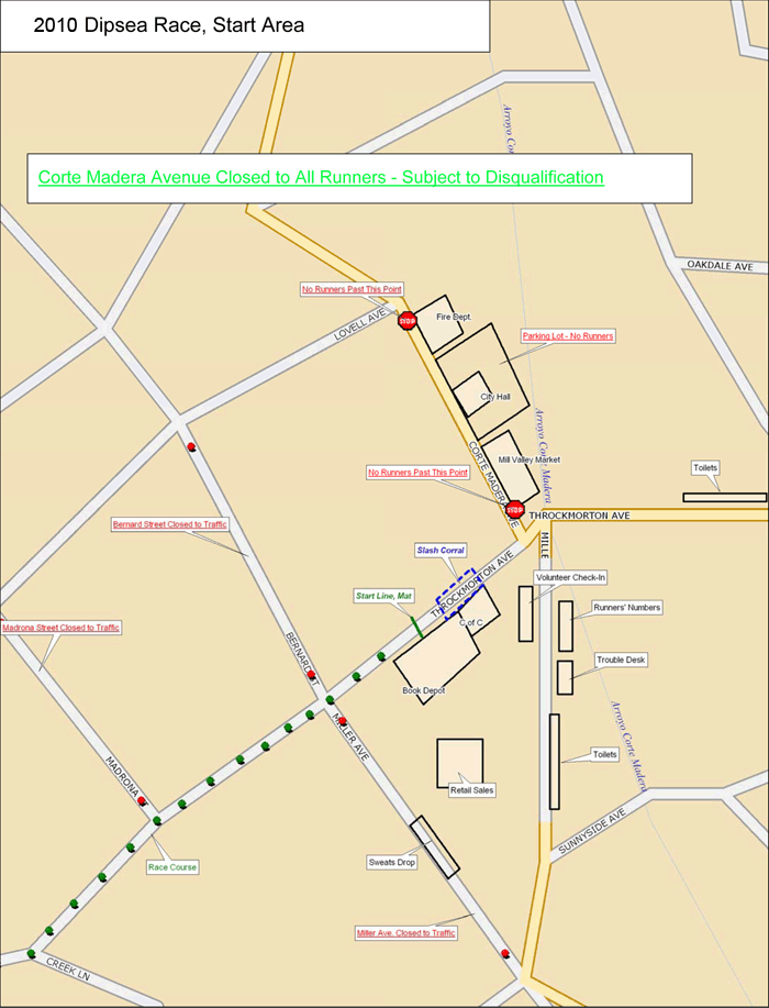 Start Area Map