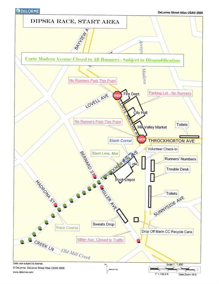 Start Area Map