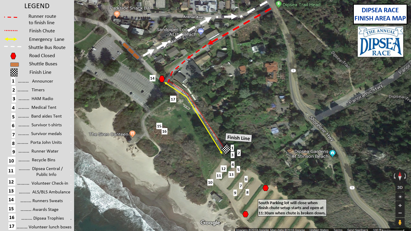 Finish Area Map